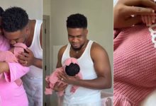 Fans celebrate as Veekee James, husband welcome first child