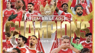 Watch reaction video of Arsenal 2025/26 Premier League champions celebration