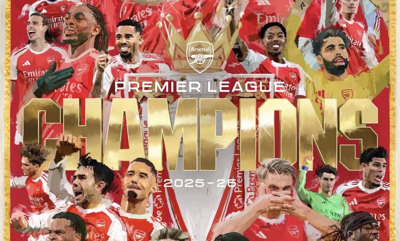 Watch reaction video of Arsenal 2025/26 Premier League champions celebration