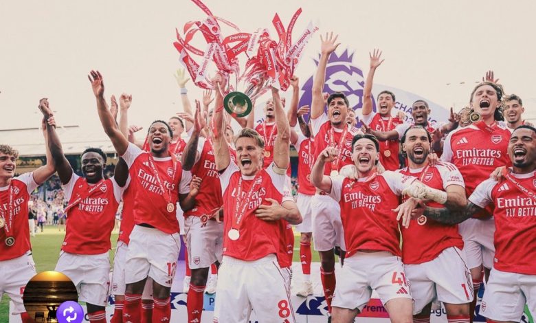 Arsenal Lift The 2025/2026 Premier League Trophy 