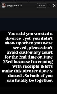 Peggy Ovire calls out Frederick Leonard, alleges affair with married woman —Let’s get this divorce done