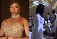 Bam Bam’s phone reportedly stolen during Alex Ekubo’s service of songs —Watch